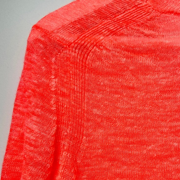 Coral linen/poly sweater - Picture 5 of 7